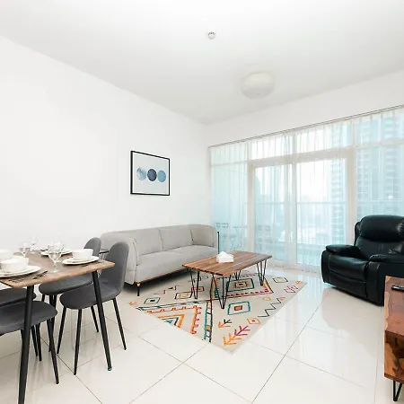 Stylish Space With Balcony Facing The Marina! Dubai Exterior photo
